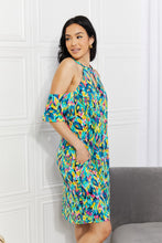 Load image into Gallery viewer, Perfect Paradise Printed Cold-Shoulder Dress