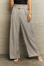 Load image into Gallery viewer, Plaid Wide Leg Pants