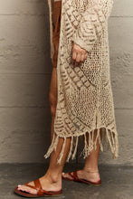Load image into Gallery viewer, Boho Chic Full SWestern Knit Fringe Cardigan