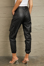 Load image into Gallery viewer, On the Edge Kancan High Rise Leather Joggers