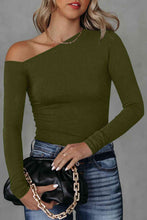 Load image into Gallery viewer, Pamela Asymmetrical Neck Long Sleeve Top