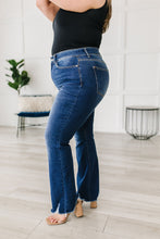 Load image into Gallery viewer, Charity Mid Rise Distressed Hem Bootcut Jeans