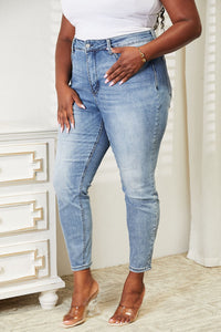 High Waist Tummy Control Vintage Skinny Jeans