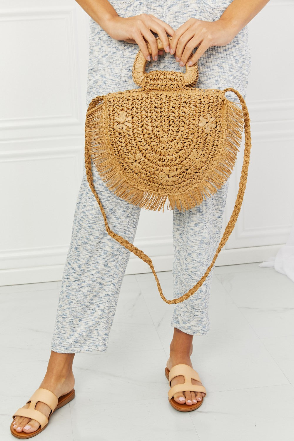 Fame Vacation Mode Straw Handbag