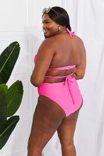 Load image into Gallery viewer, Swim Summer Splash Halter Bikini Set in Pink