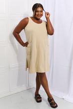 Load image into Gallery viewer, Look Good, Feel Good Washed Sleeveless Casual Dress in Sand