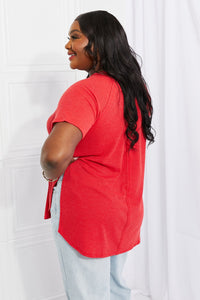 Right Away Mélange Mini Waffle Tee
