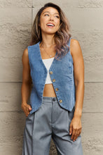 Load image into Gallery viewer, Button Down Denim Vest