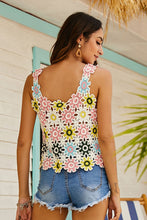 Load image into Gallery viewer, Multicolored Scoop Neck Sleeveless Top