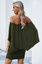 Load image into Gallery viewer, Off-Shoulder Layered Dress