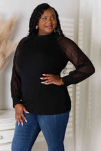 Load image into Gallery viewer, Round Neck Raglan Sleeve Blouse