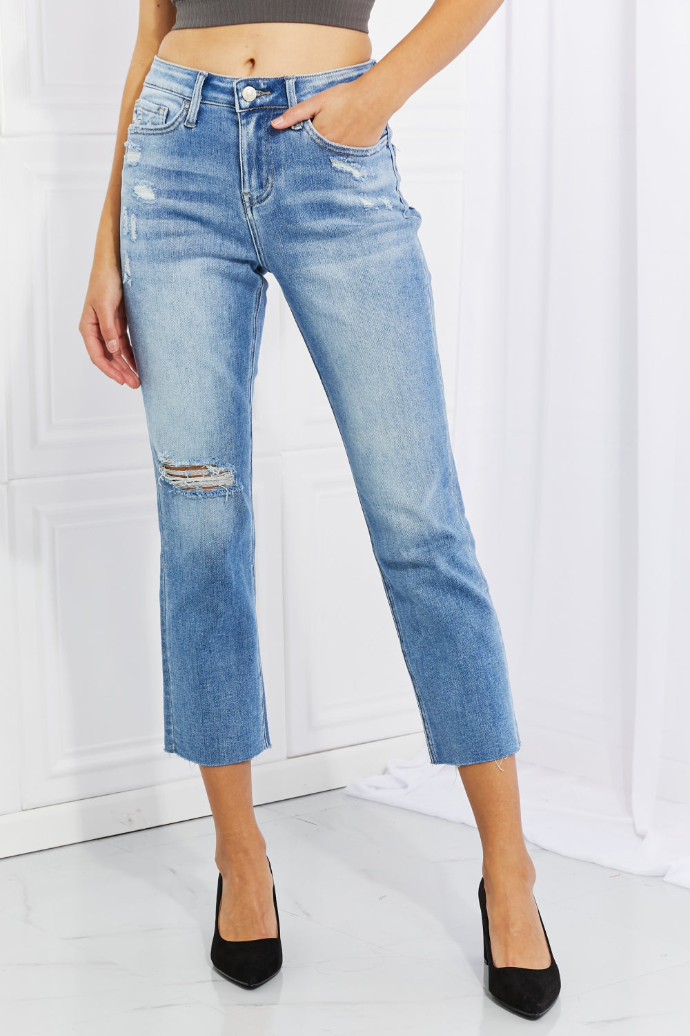 Lovervet High Rise Slim Straight