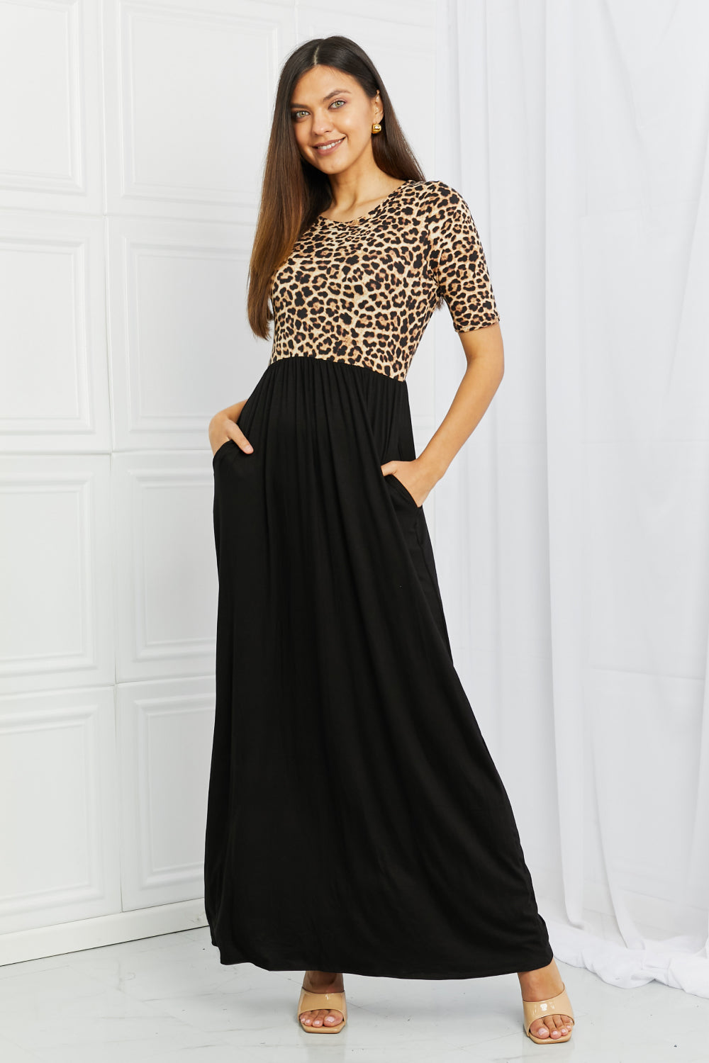 Essential Maxi Dress in Leopard
