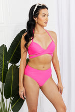 Load image into Gallery viewer, Swim Summer Splash Halter Bikini Set in Pink