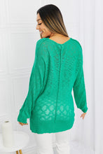 Load image into Gallery viewer, Exposed Seam Slit Knit Top in Kelly Green