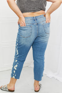 Laila  Straight Leg Distressed Jeans