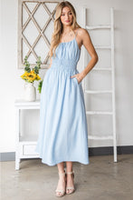 Load image into Gallery viewer, French Riviera Textured Woven Sleeveless Dress