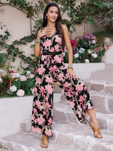 Load image into Gallery viewer, Alyssa Printed V-Neck Sleeveless Jumpsuit