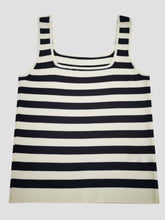 Load image into Gallery viewer, Striped Square Neck Wide Strap Tank