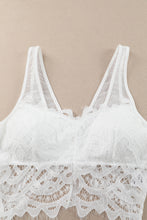 Load image into Gallery viewer, Lace Crochet Wide Strap Bralette