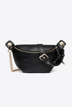 Load image into Gallery viewer, PU Leather Chain Strap Crossbody Bag