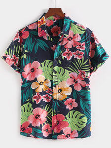 Floral Vacation Short-Sleeve Shirt