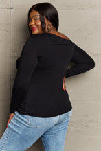 Load image into Gallery viewer, Fall For You Asymetrical Neck Long Sleeve Top