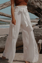 Load image into Gallery viewer, Smocked Tied Wide Leg Pants