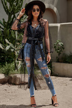 Load image into Gallery viewer, Bead Trim Sheer Duster Cardigan