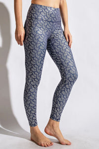 Printed High-Rise Yoga Leggings