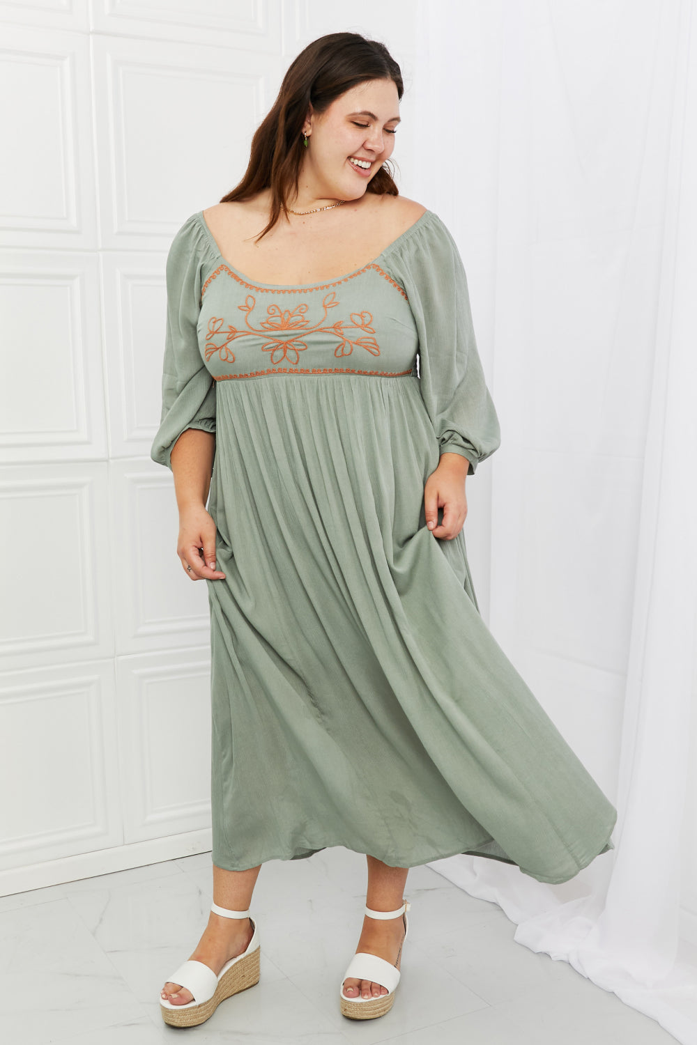 Lovely Day  Midi Dress