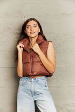 Load image into Gallery viewer, Zip-Up Drawstring Puffer Vest