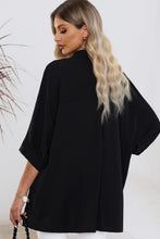 Load image into Gallery viewer, Three-Quarter Sleeve Slit Shirt