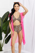 Load image into Gallery viewer, Swim Pool Day Mesh Tie-Front Cover-Up