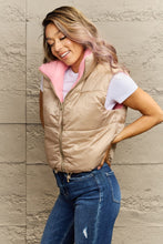 Load image into Gallery viewer, Zip-Up Drawstring Puffer Vest
