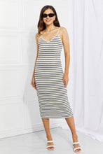 Load image into Gallery viewer, One to Remember Striped Sleeveless Midi Dress