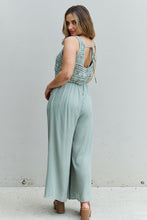 Load image into Gallery viewer, Watch Me Crochet Detail Jumpsuit