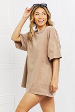 Load image into Gallery viewer, Laid Back Oversized Vintage Wash T-Shirt in Camel