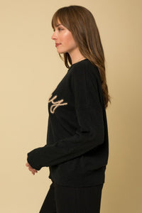WIFEY Graphic Pullover Sweater