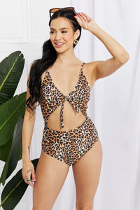 Swim Lost At Sea Cutout One-Piece Swimsuit