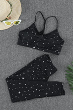 Load image into Gallery viewer, Star Print Sports Bra and Leggings Set