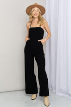 Load image into Gallery viewer, Halter Neck Wide Leg Jumpsuit with Pockets