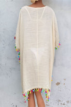 Load image into Gallery viewer, Tassel Detail Embroidery Dress