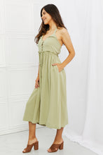 Load image into Gallery viewer, Soft &amp; Dainty Midi Dress in Sage