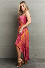 Load image into Gallery viewer, In The Mix Sleeveless High Low Tie Dye Dress