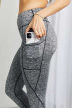 Load image into Gallery viewer, Heathered Wide Waistband Yoga Leggings
