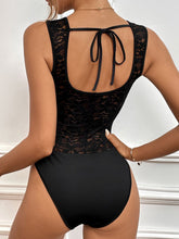 Load image into Gallery viewer, Tied Open Back Sleeveless Bodysuit