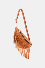 Load image into Gallery viewer, Nashville Fringed PU Leather Sling Bag