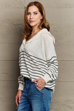 Load image into Gallery viewer, Sew In Love Make Me Smile Striped Oversized Knit Top