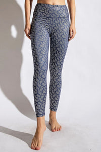 Printed High-Rise Yoga Leggings